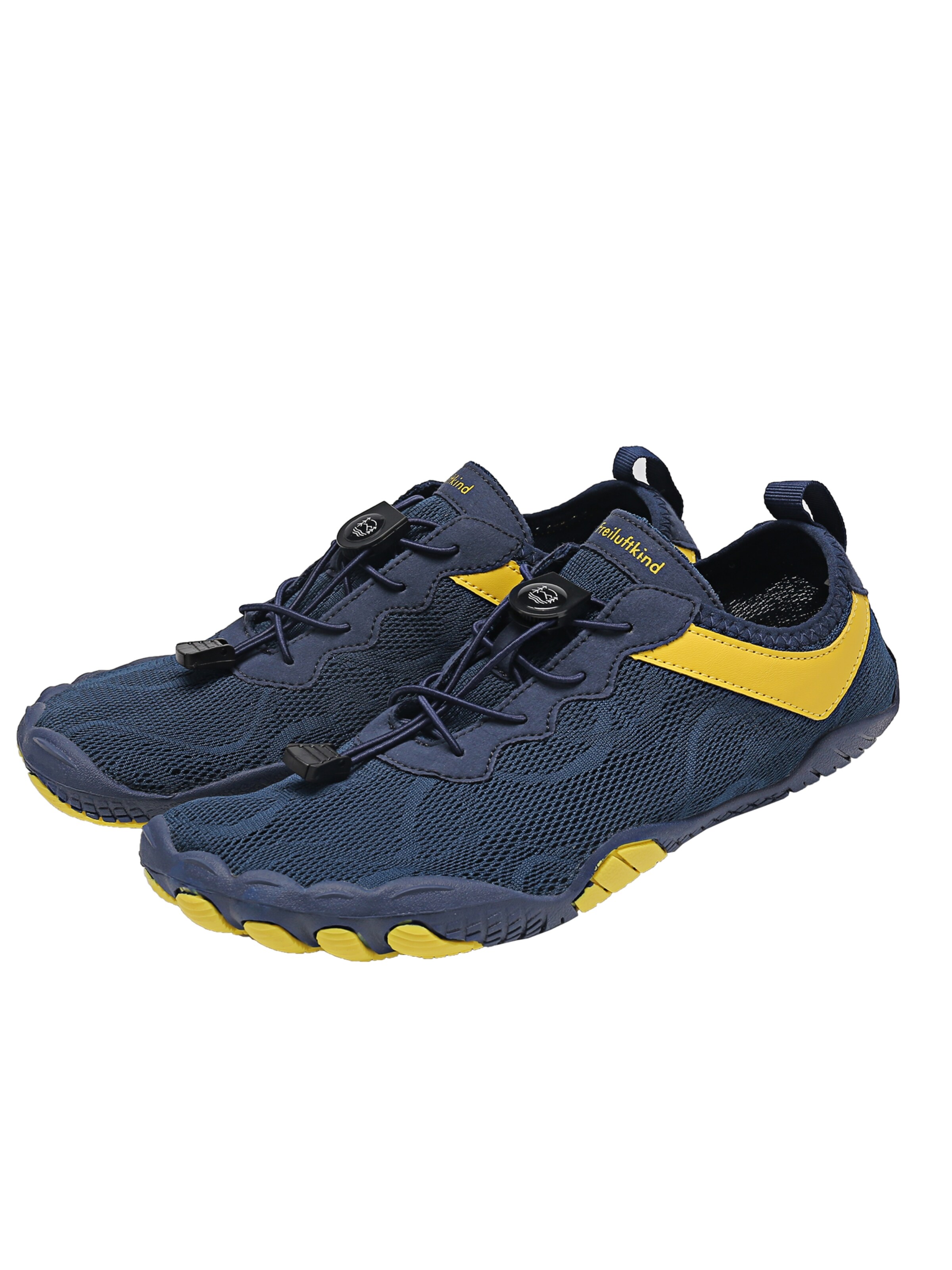 Freiluftkind Athletic Lace-Up Shoes 'Freiluftkind® – Kokoda rutschfeste Barfußschuhe für dein Abenteuer' in Blue: front