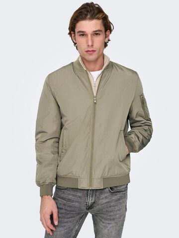 Veste mi-saison 'JOSHUA' Only & Sons en vert