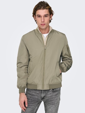 Veste mi-saison 'JOSHUA' Only & Sons en vert