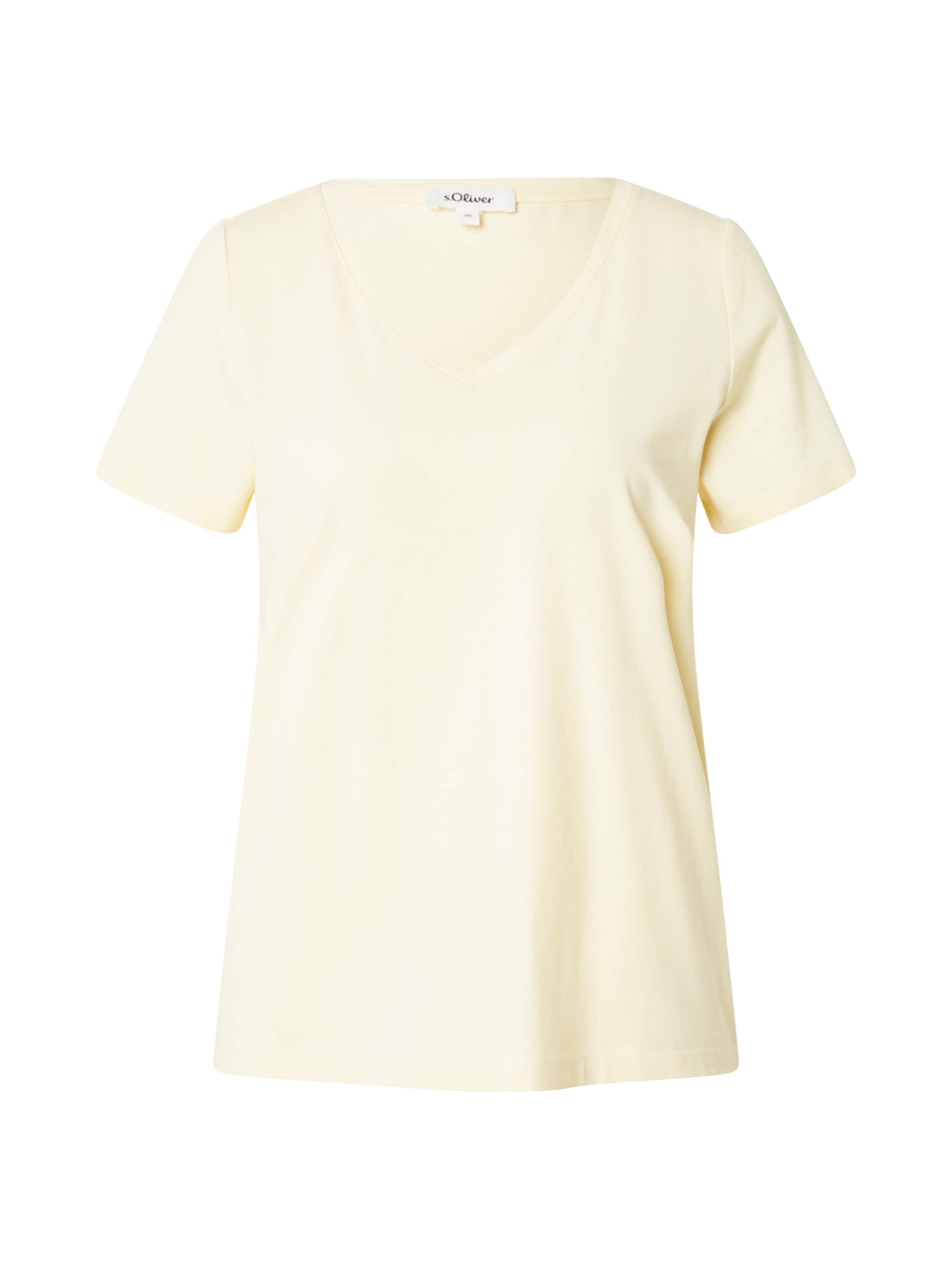 s.Oliver Μπλουζάκι σε κίτρινο: μπροστά