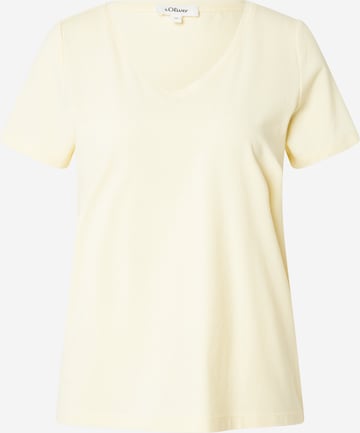 s.Oliver Μπλουζάκι σε κίτρινο: μπροστά