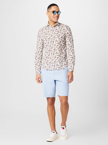 Regular Pantaloni eleganți de la BOSS pe albastru