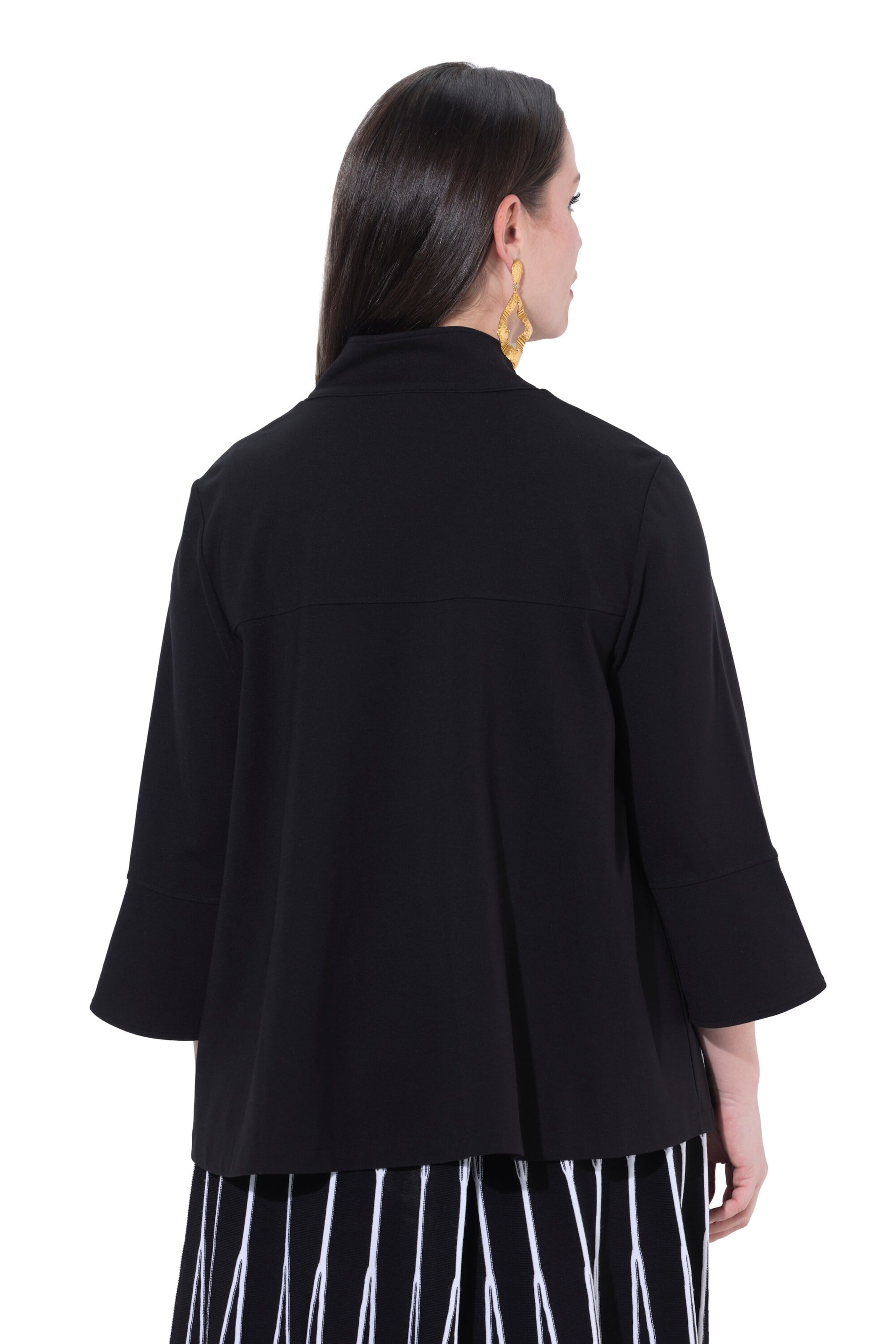 Ulla Popken Sweat jacket in Black