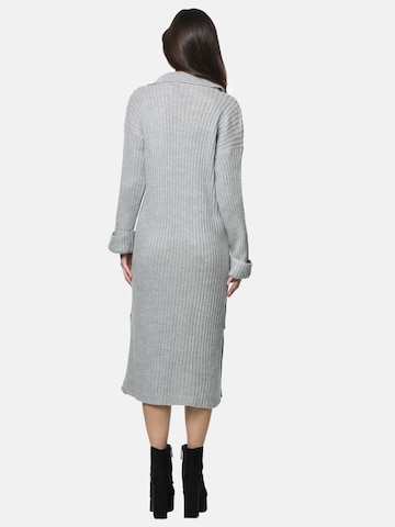 Robes en maille Elara en gris