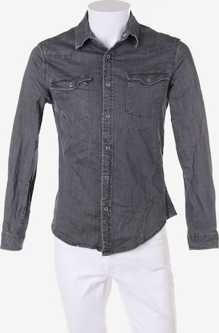 TOPMAN Button Up Shirt in M in Grey: front