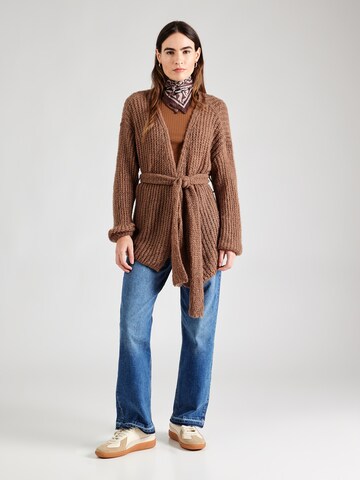 VILA Knit Cardigan 'VIChoca' in Brown