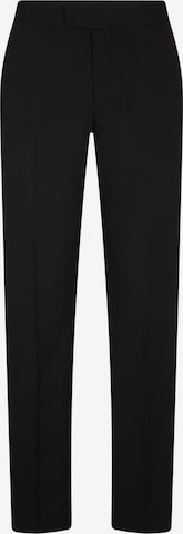 STRELLSON Slim fit Pleated Pants 'Matt' in Black: front