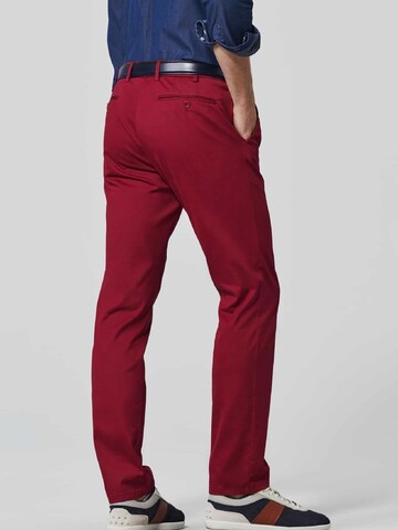 MEYER Regular Chino trousers 'Bonn' in Red