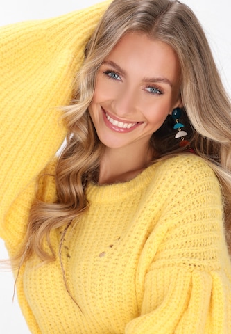 Pull-over IZIA en jaune