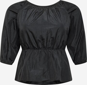 Missguided Plus Blouse in Black: front