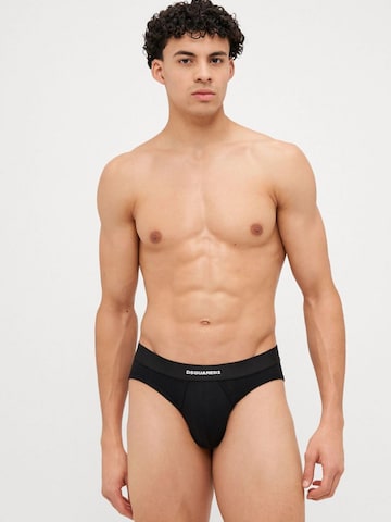 Pantaloncini intimi lunghi di DSQUARED2 in nero: frontale