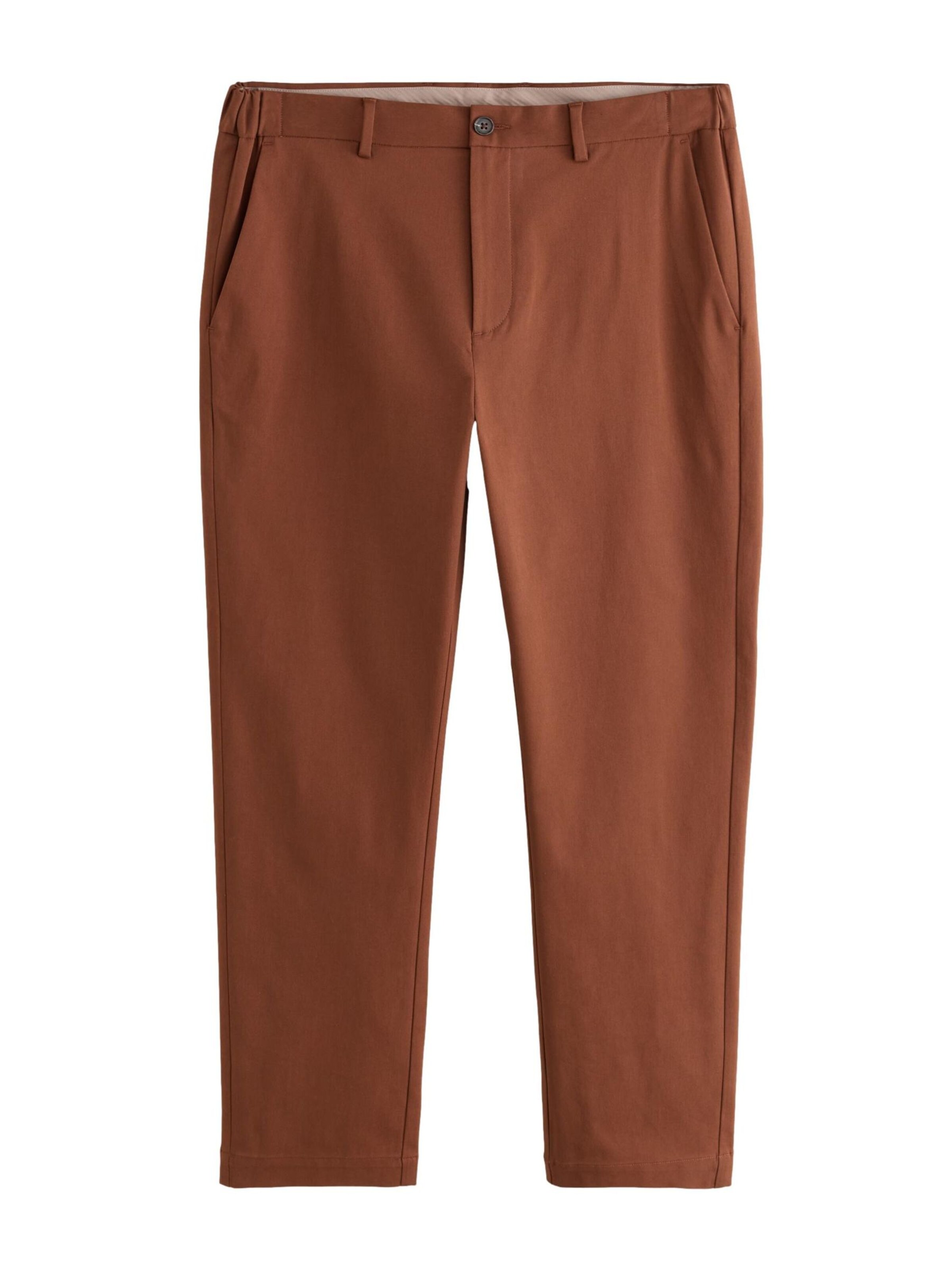 Next Chino trousers in Brown: front