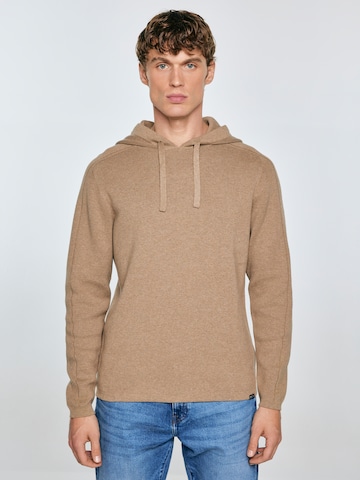 Sweat-shirt ' HOODSY ' BIG STAR en beige : devant