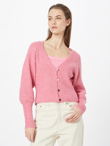 ONLY Knit cardigan 'ALLIE' in Pink: front