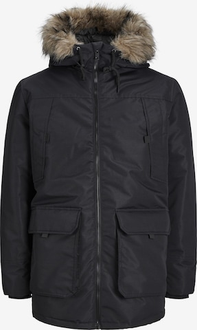 JACK & JONES Vinterparkas 'JJEConstruct' i svart: framsida
