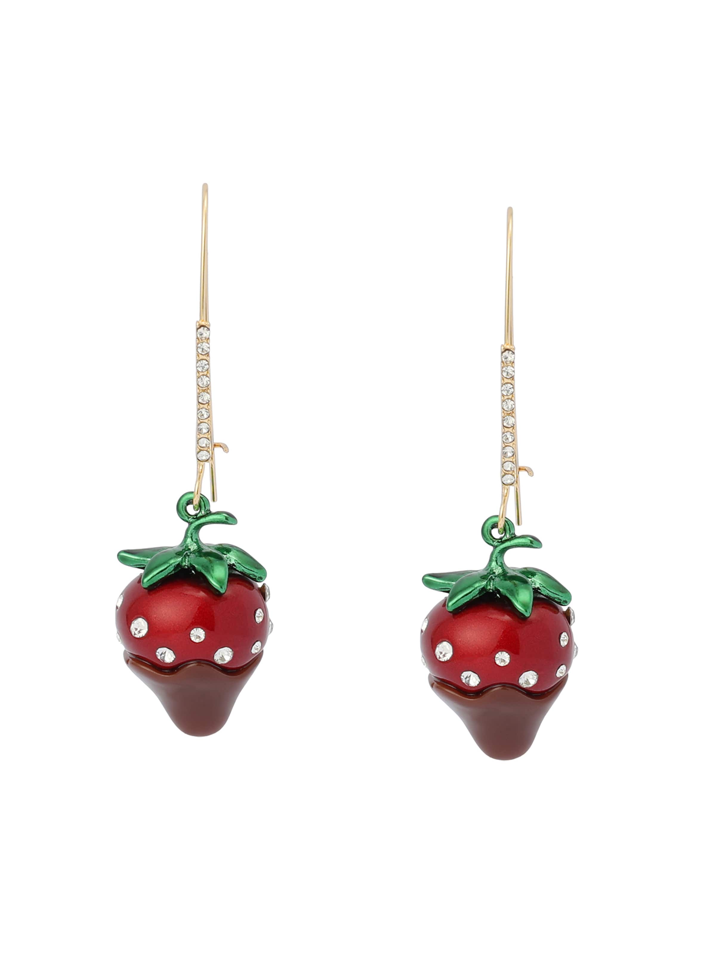 Betsey Johnson Oorbellen 'Love Spell' in Rood: voorkant