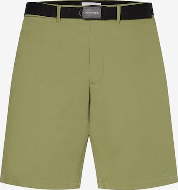 Calvin Klein Regular Chino Pants in Green: front