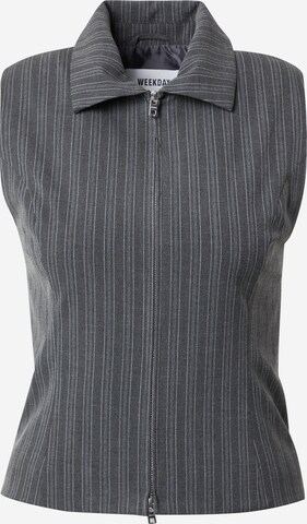 WEEKDAY Vest 'Fuji' in Grey: front