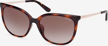 GUESS Sunglasses in Brown: front
