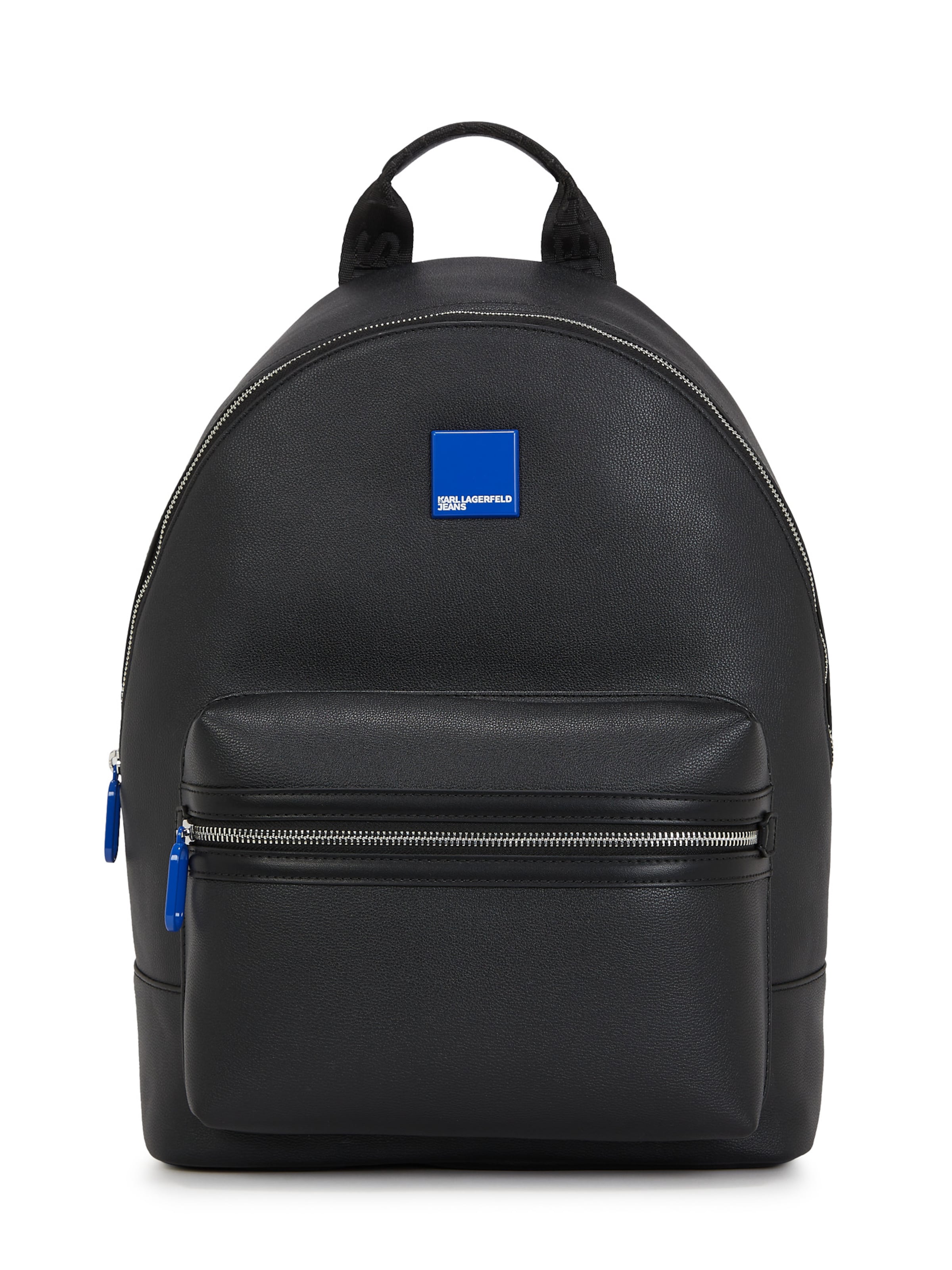 Zaino ' KLJ RUCKSACK MIT BOX-LOGO ' di KARL LAGERFELD JEANS in nero: frontale