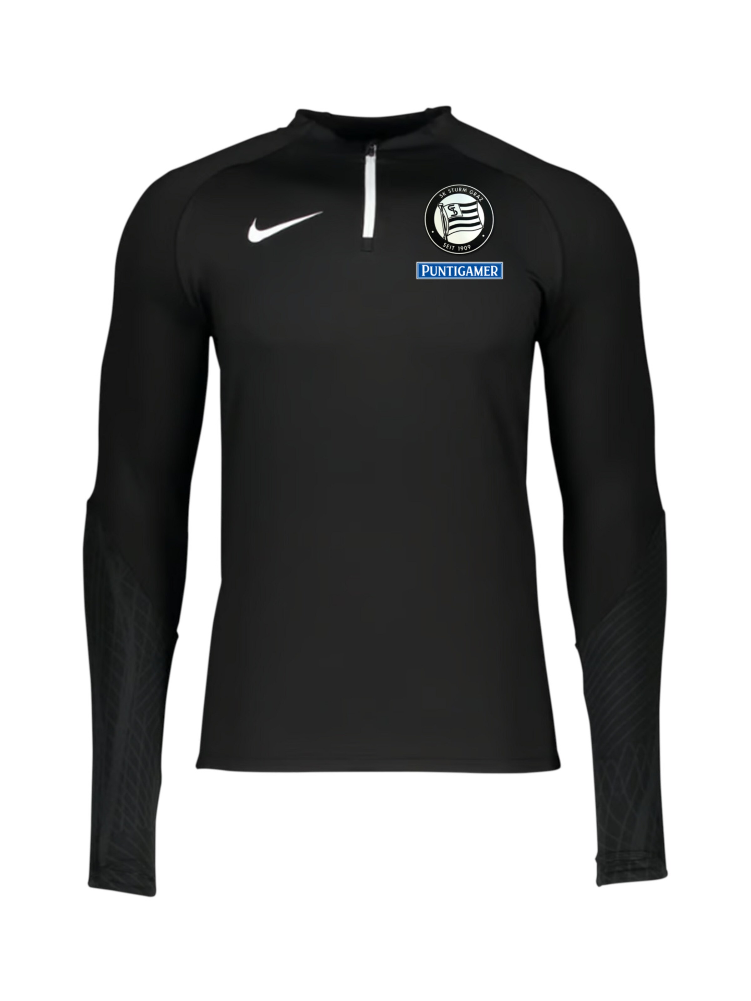 NIKE Sportsweatshirt in Schwarz: Vorderseite