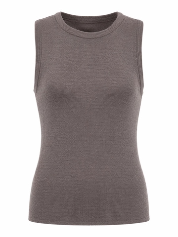 ARACH&CLOZ Sticktop 'Tanktop Damen Stricktop Ärmellose Leichte Wolle Pullover Oberteile ideal für Alltag, Büro und Freizeit.'‌‌‌‌‌‌‌‌ in Braun: Vorderseite