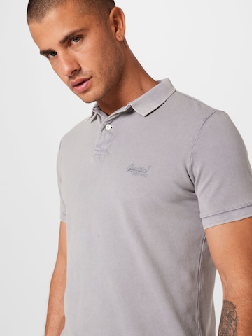 Superdry Poloshirt in Grau