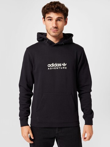 ADIDAS ORIGINALS - Sudadera 'Adventure' en negro: frente