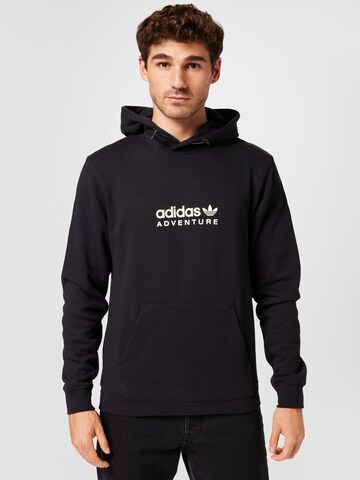 ADIDAS ORIGINALS Sweatshirt 'Adventure' in Black: front