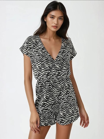 Hiccup Jumpsuit in Schwarz: Vorderseite