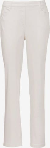 Goldner Slim fit Pants 'Louisa' in White: front