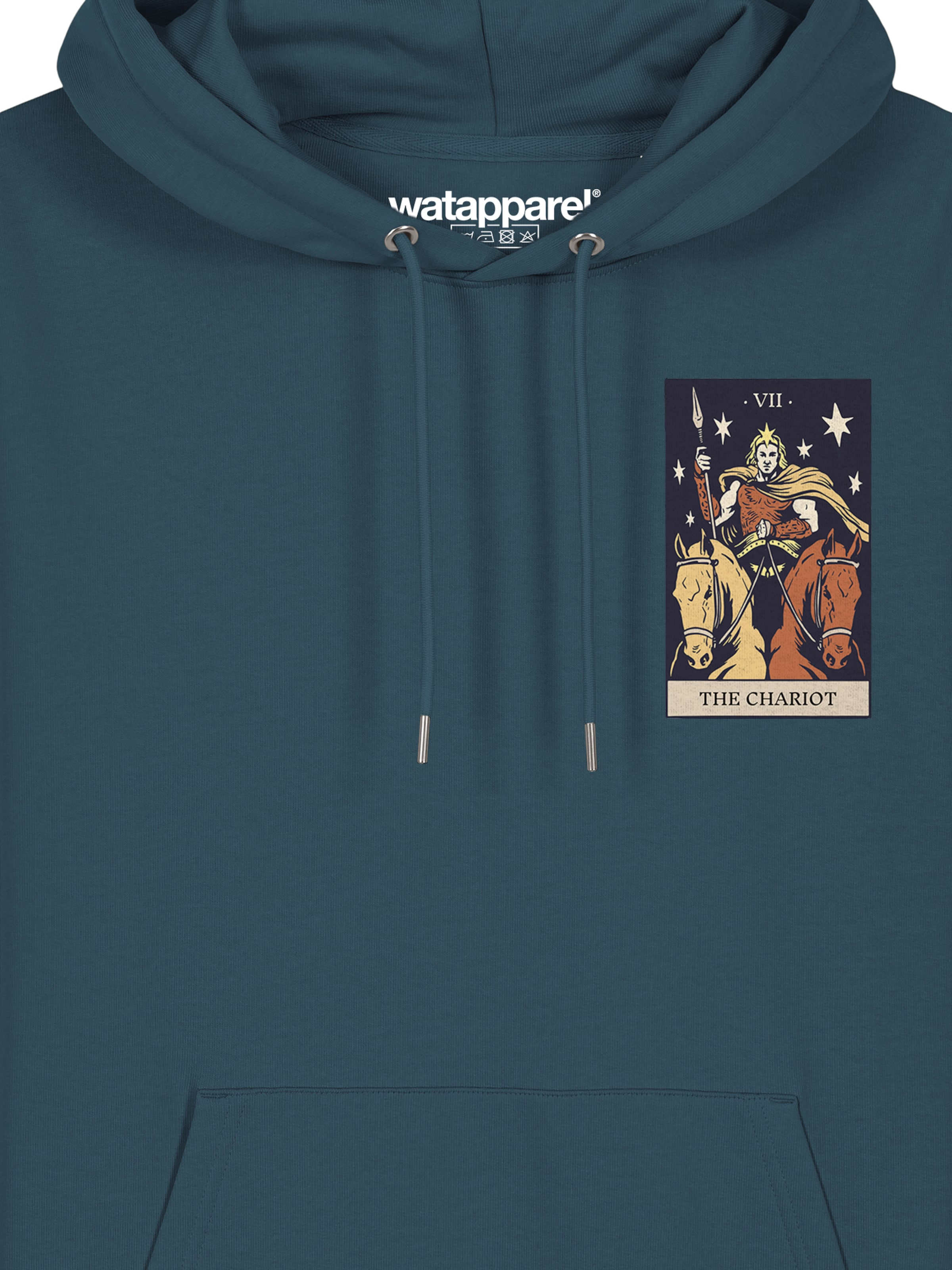 Felpa ' Tarot The Chariot ' di Watapparel in blu