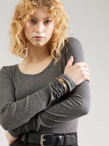 AMERICAN VINTAGE Shirt 'MASSACHUSETTS' in Grey