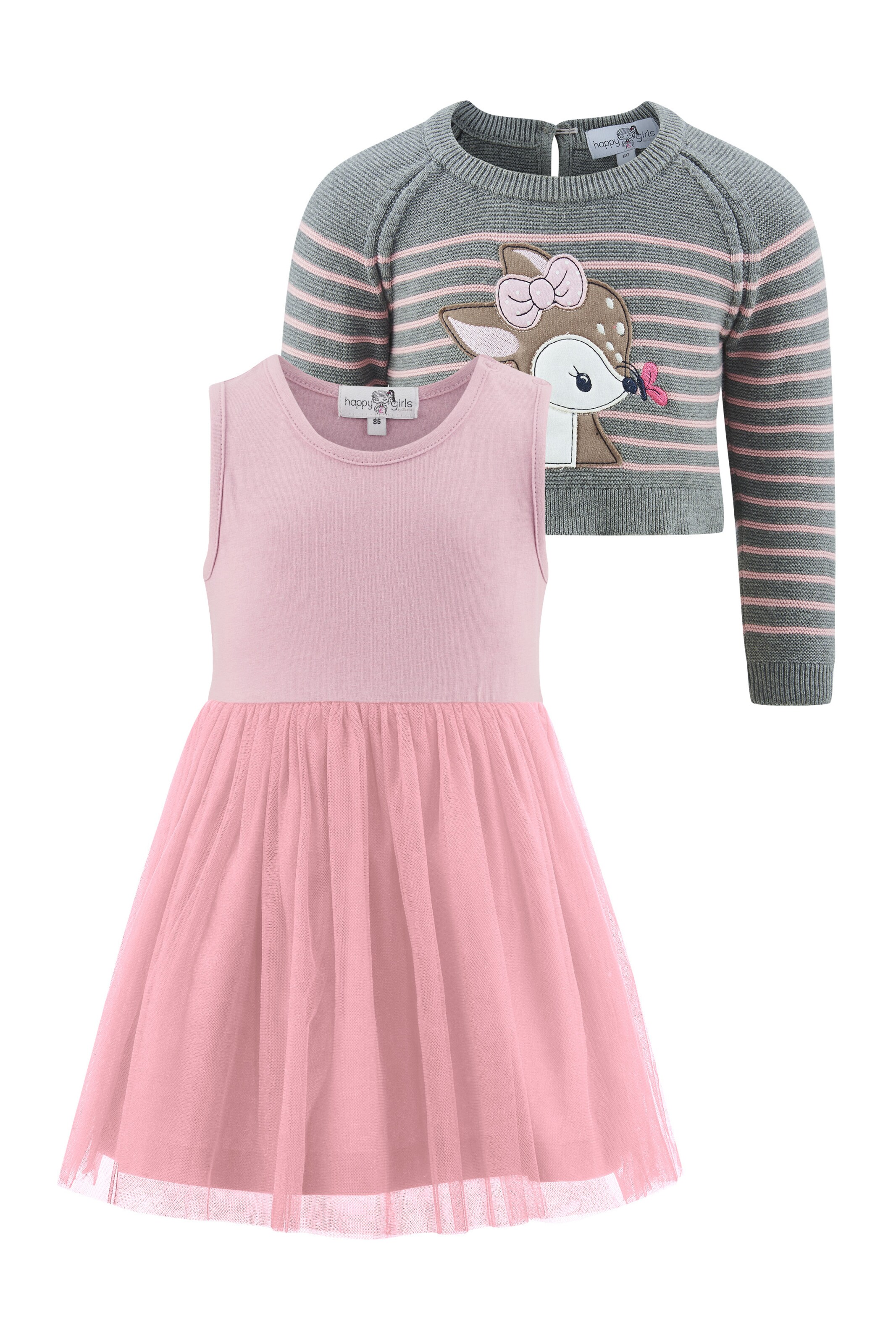 happy girls Komplekt, värv roosa