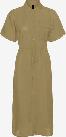 VERO MODA - Vestido camisero 'Iris' en verde: frente