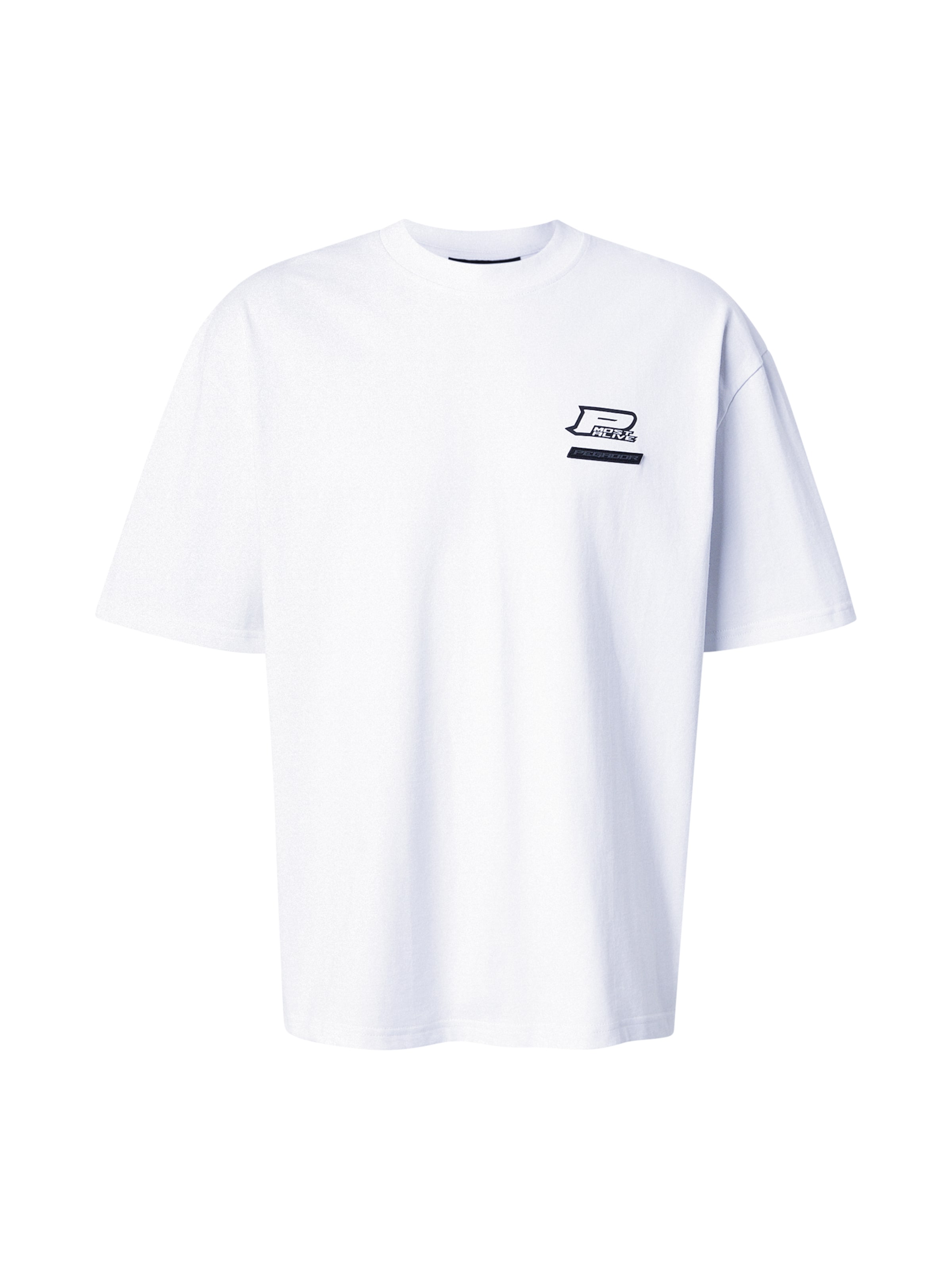 Pegador T-shirt 'Hawkins' i vit: framsida