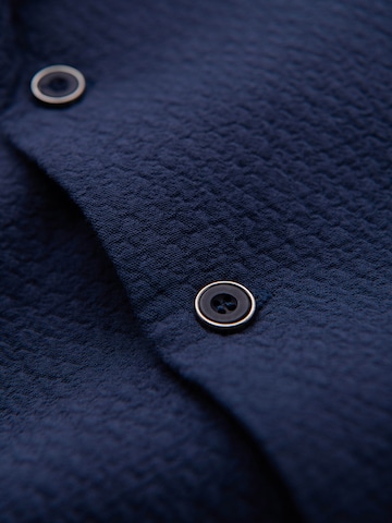 Ombre Regular fit Zakelijk overhemd 'OM-SHSS-0220' in Blauw