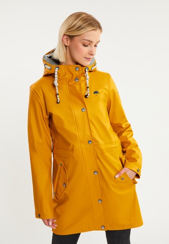 Manteau fonctionnel Schmuddelwedda en jaune : devant