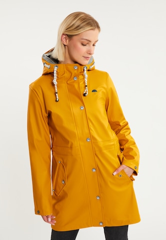 Manteau fonctionnel Schmuddelwedda en jaune : devant