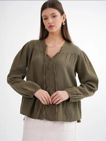 Camicia da donna di MixRay in verde