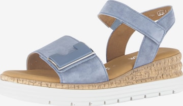 Sandales GABOR en bleu : devant