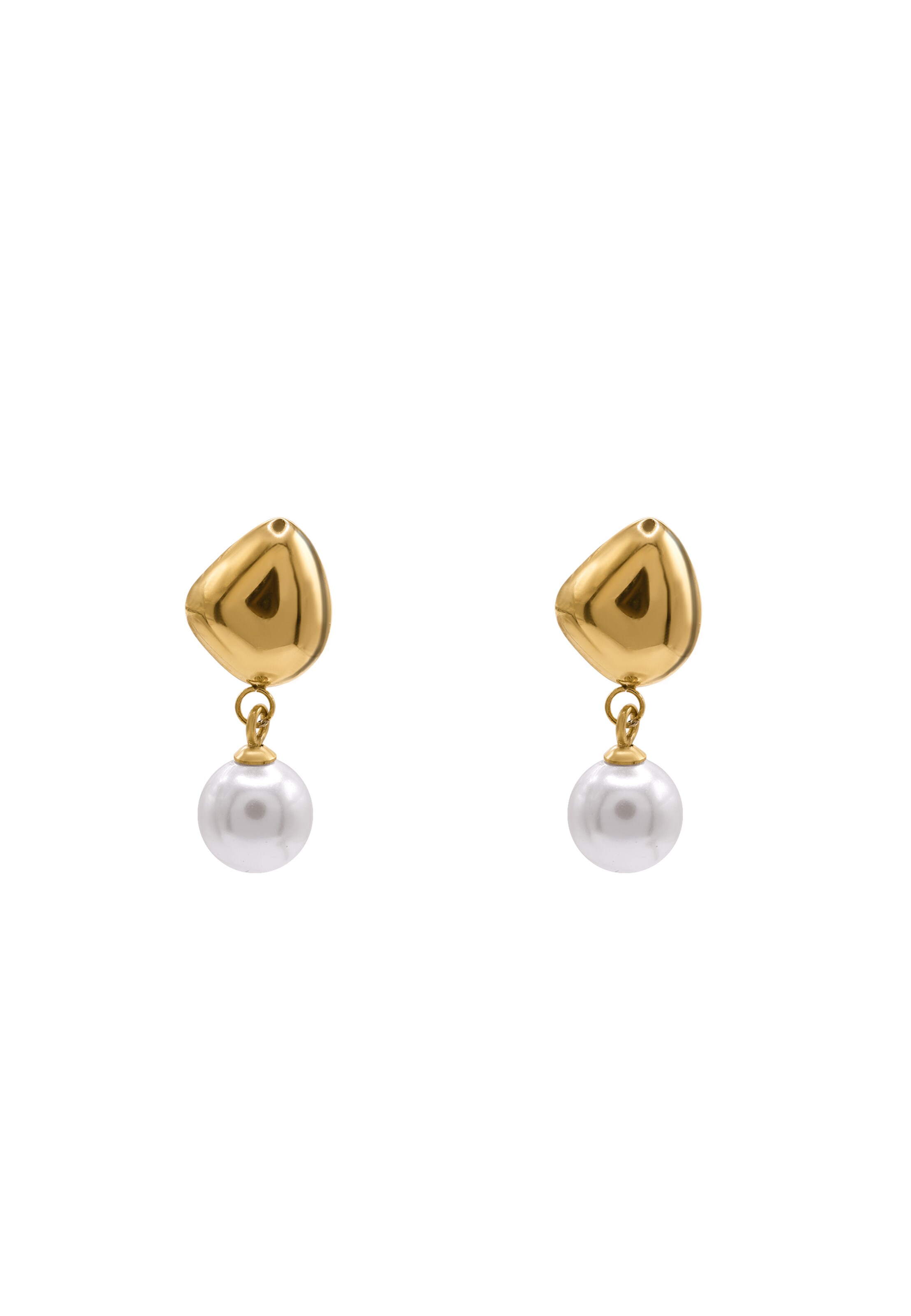 Boucles d'oreilles 'Odin' Heideman en or : devant