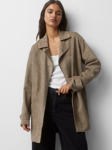 Manteau mi-saison Pull&Bear en marron : devant