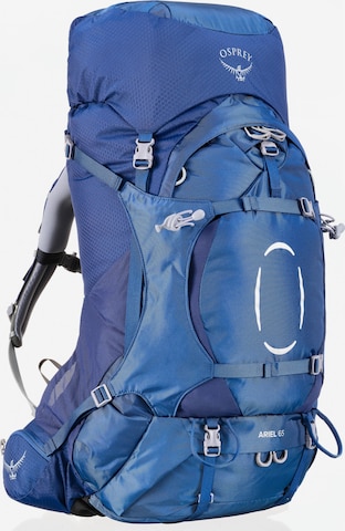 Osprey Sports Backpack 'Ariel 65' in Blue: front