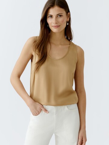 OUI Top in Beige: front