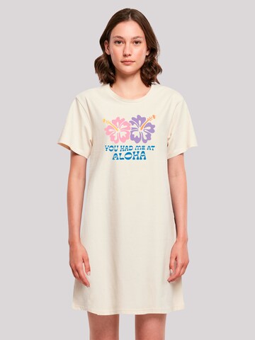 F4NT4STIC Kleid 'You Had Me At Aloha' in Beige: Vorderseite