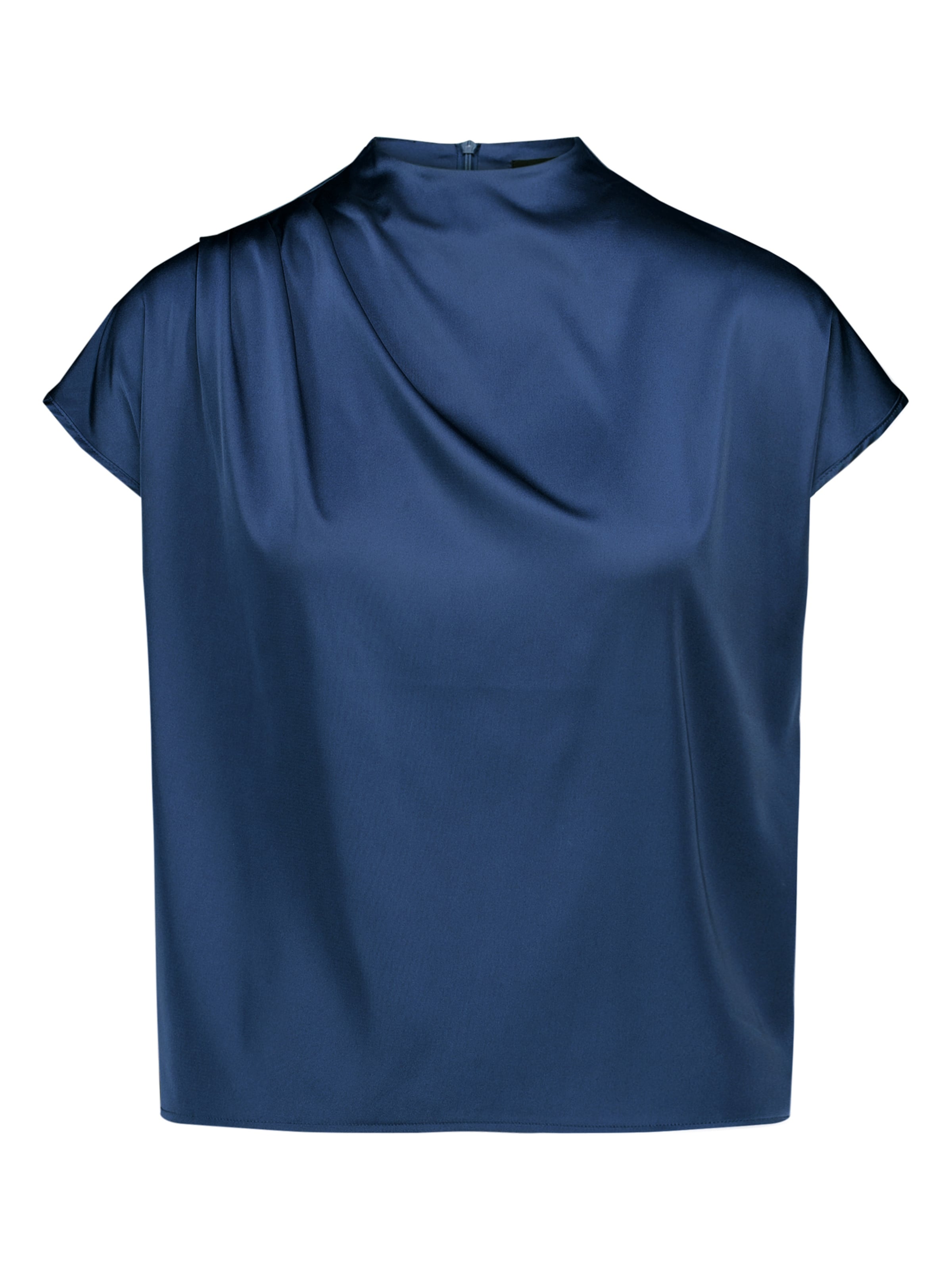 zero Blouse in Blauw: voorkant