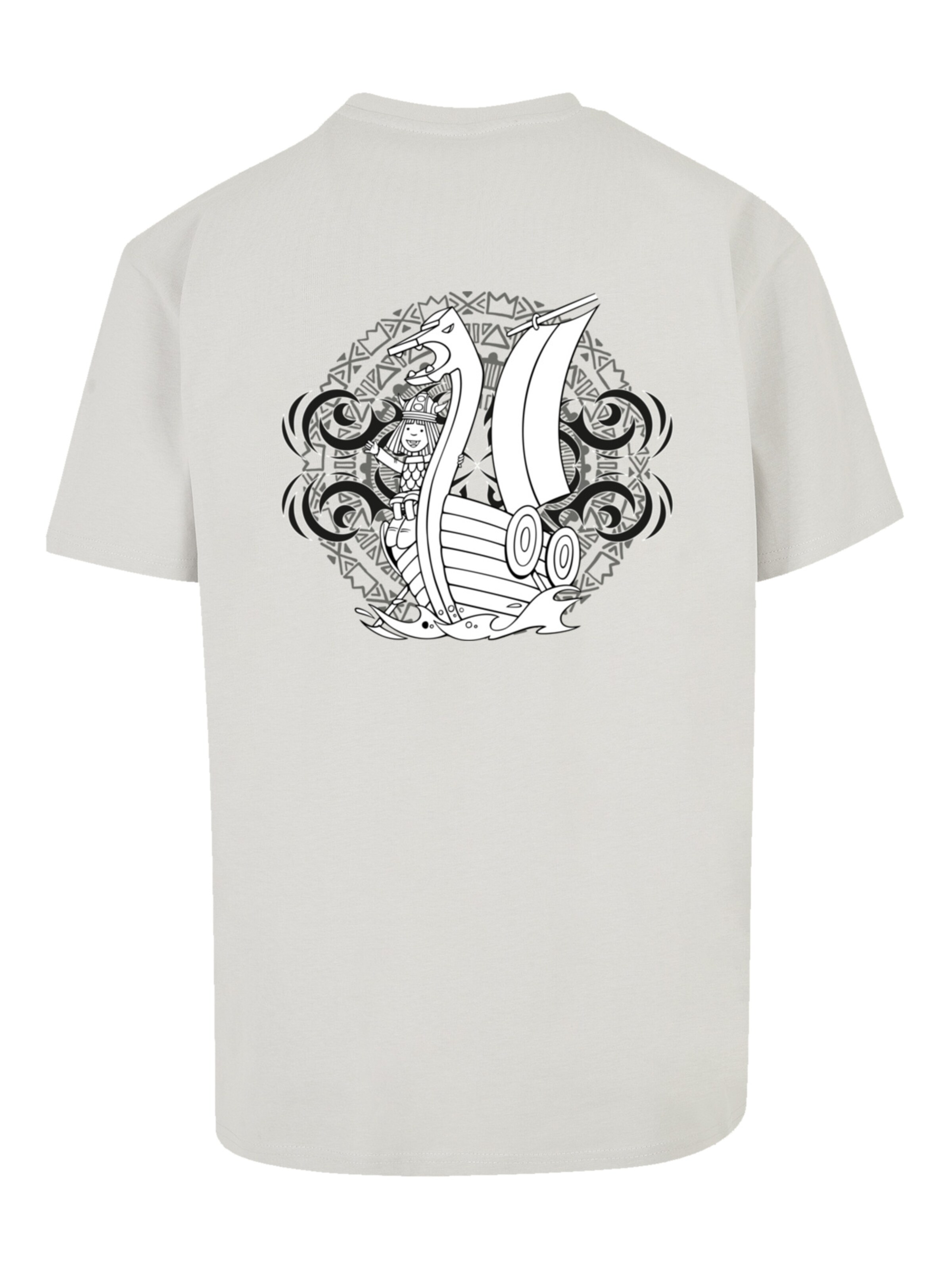 T-Shirt 'Wickie und die starken Männer Heroes of Childhood' F4NT4STIC en gris