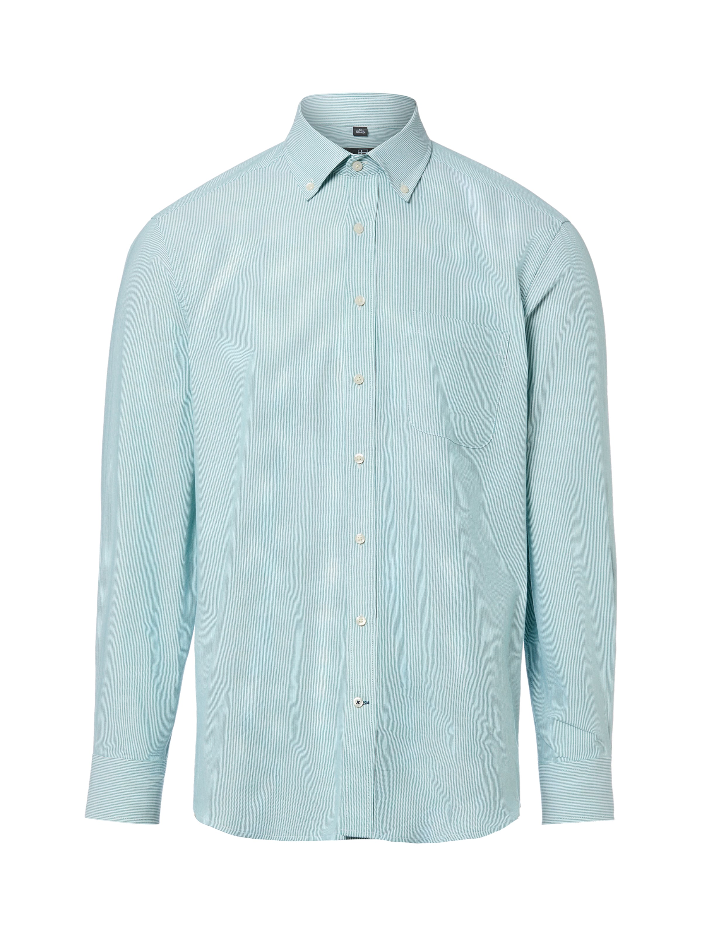 Nils Sundström Regular fit Overhemd in Blauw: voorkant