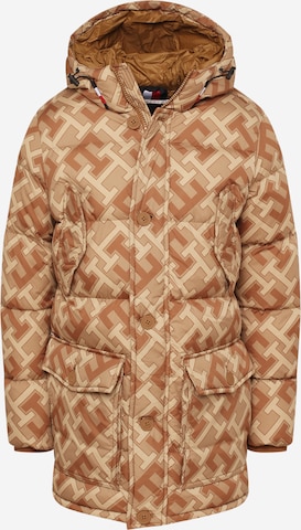 TOMMY HILFIGER Winter Jacket in Brown: front